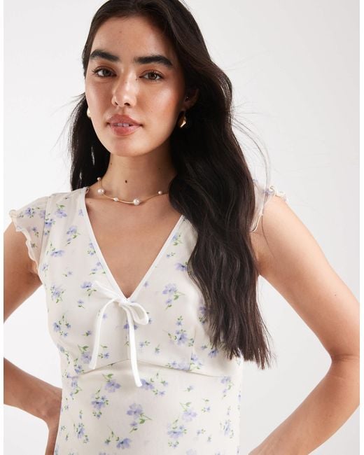 New Look White – kurzes netzstoff-freizeitkleid