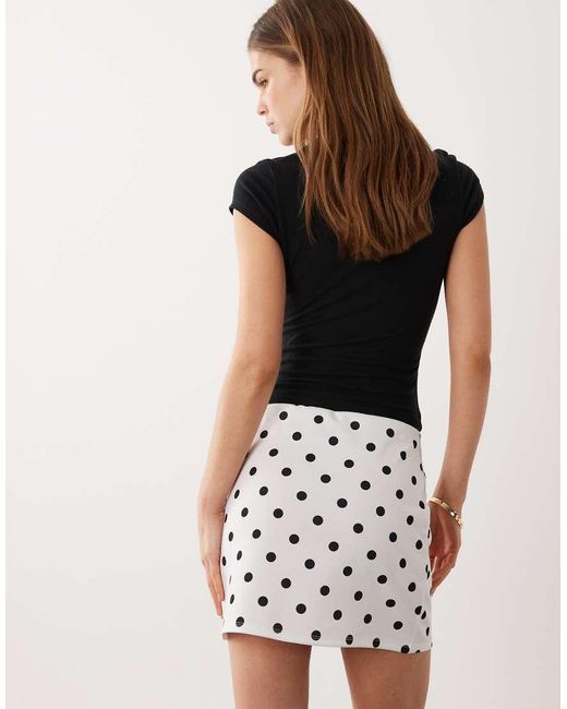 ASOS Black A Line Mini Skirt With Split Detail