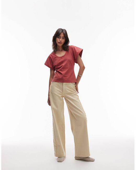 & Other Stories Red – schweres t-shirt