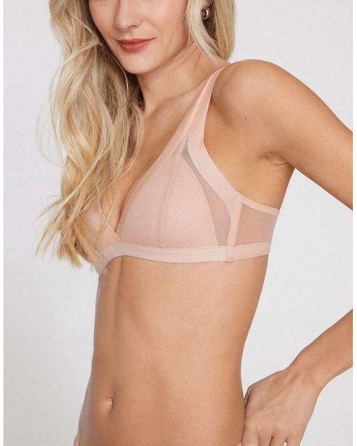 Tezenis Natural Havana Tulle Lightly Padded Triangle Bra