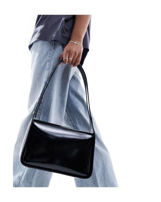 Calvin Klein Blue Block Flap Shoulder Bag