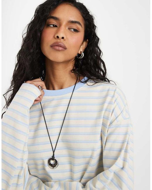 Noisy May White Long Sleeve Sweatshirt