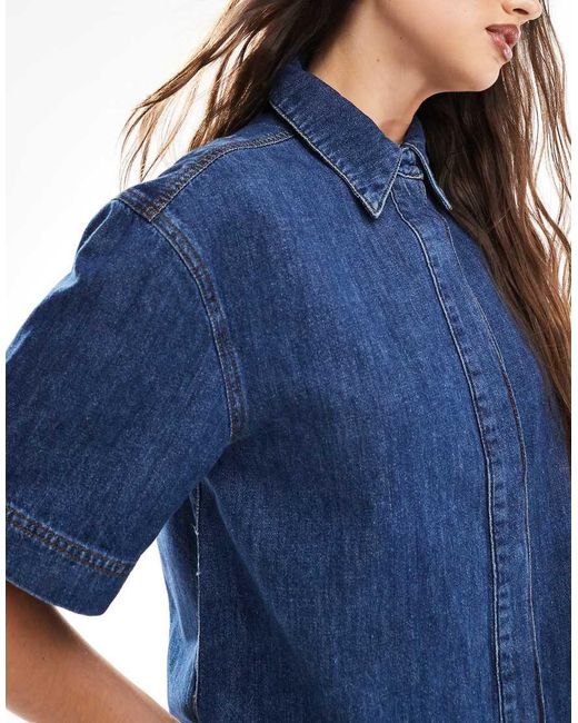 French Connection Blue Finley Denim Shirt