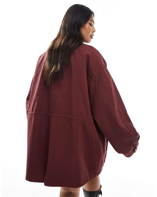 Parka Ligera Para Verano De Asos Design Curve-Sin Color ASOS de color Red