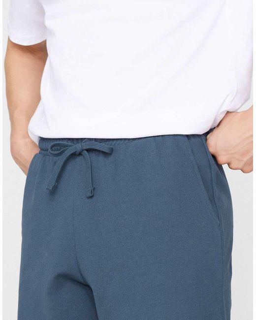 Tezenis Blue Piqué Shorts for men