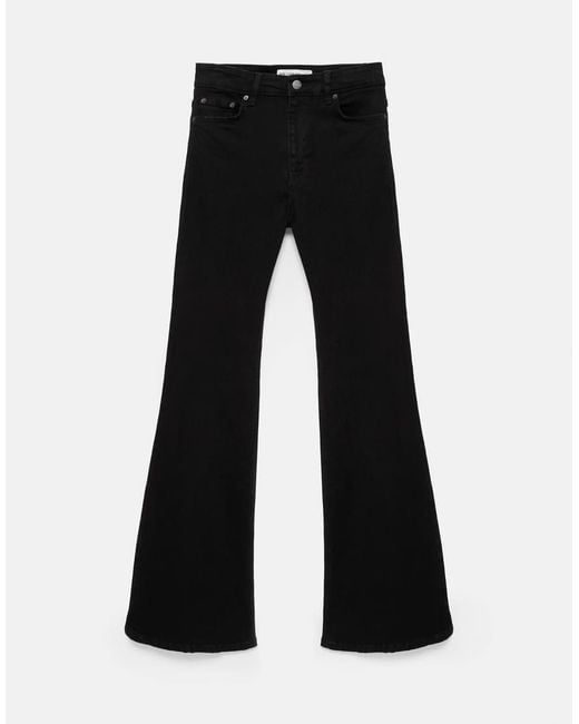 Pull&Bear Black Tall Skinny Flared Jeans