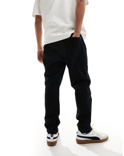 Hollister Black Athletic Skinny Fit Stretch Chinos for men