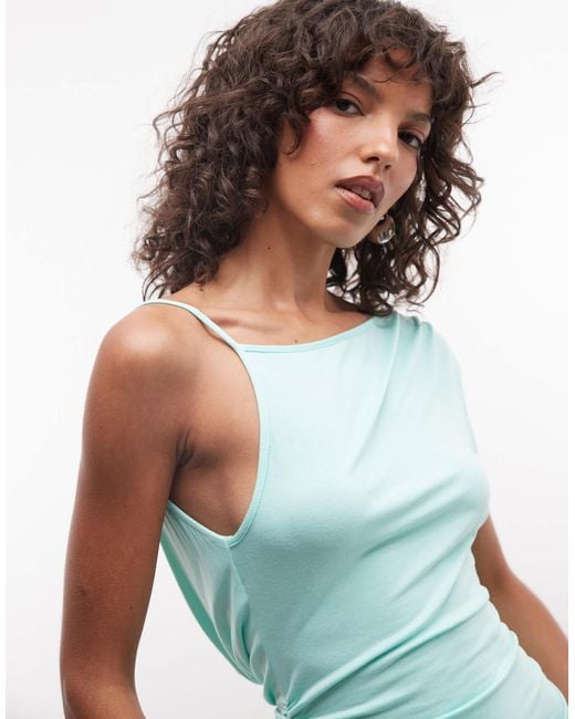 Collusion Multicolor Backless Asymmetric Top