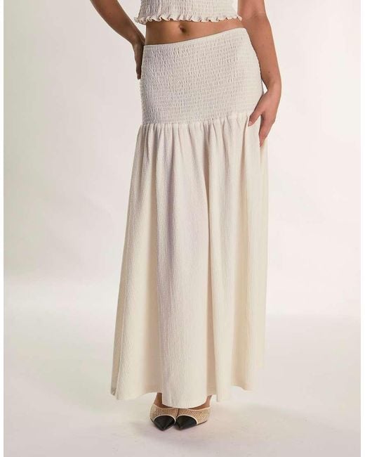 Glamorous Natural Drop Waist Maxi Skirt