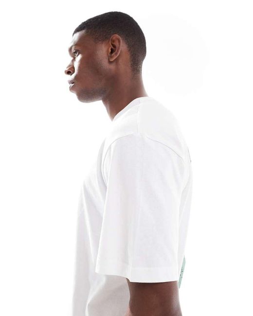 Camiseta Blanca Extragrande Con Estampado "Dalston Dogs" En La Espalda De -Blanco Only & Sons de hombre de color White