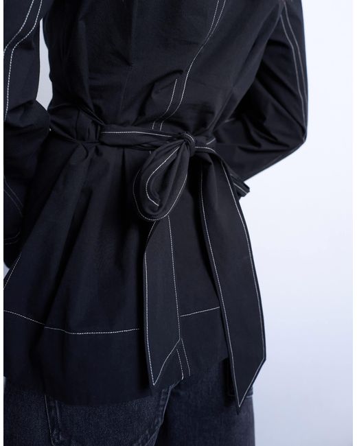 TOPSHOP Blue – langärmliges oberteil