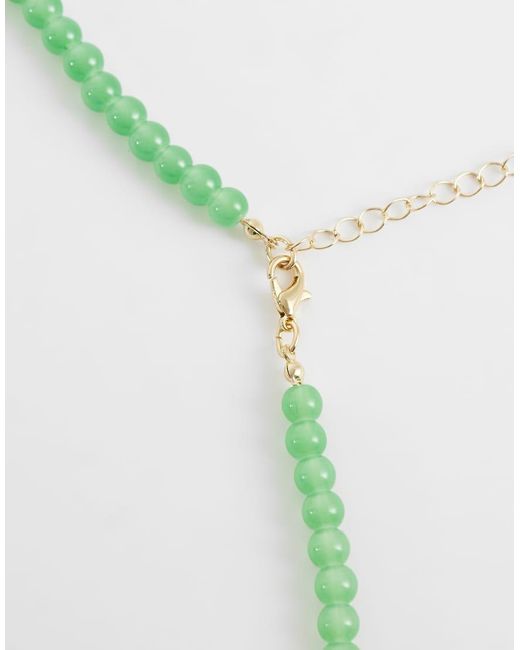 Accessorize Metallic Beaded Flower Necklace