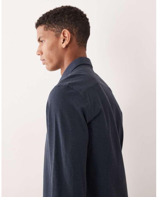 Camicia di Mango in Blue da Uomo