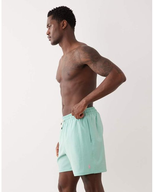 Polo Ralph Lauren Green Traveler Swim Trunk for men