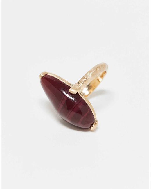 ASOS Red Asos design curve – ring