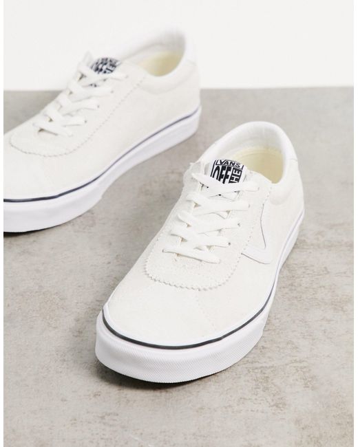 Vans Sport Suede Trainers in (White) for Men Save 72% - Lyst