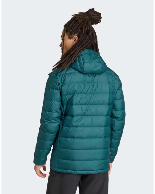 Adidas Originals Terrex Multi Light Down Climawarm Kapuzenjacke in Green für Herren