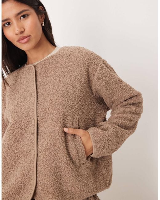 ASOS Brown Borg Lounge Jacket