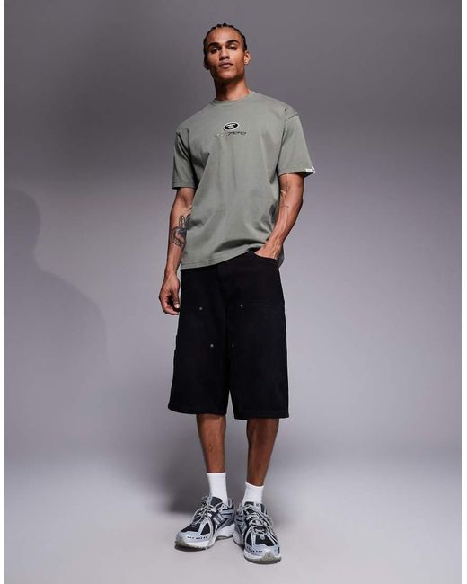 Aape By A Bathing Ape Gray Aape By A Bathing Ape Oversized T-shirt for men