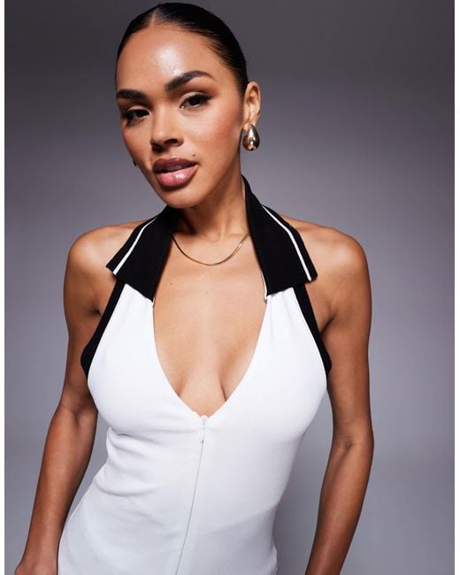 River Island Blue – neckholder-oberteil
