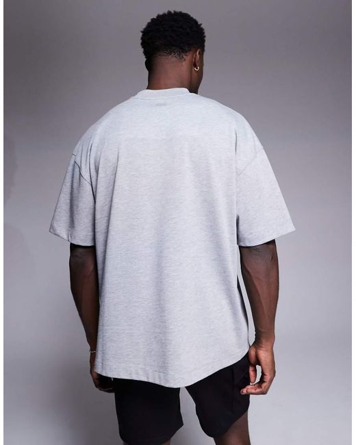 4505 Purple Icon Heavyweight Cotton Oversized T-shirt With Quick Dry Finish for men