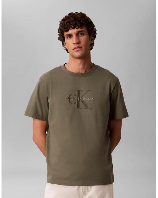 Calvin Klein Gray Monologo T-Shirt