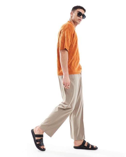 Polo oversize di ASOS in Orange da Uomo