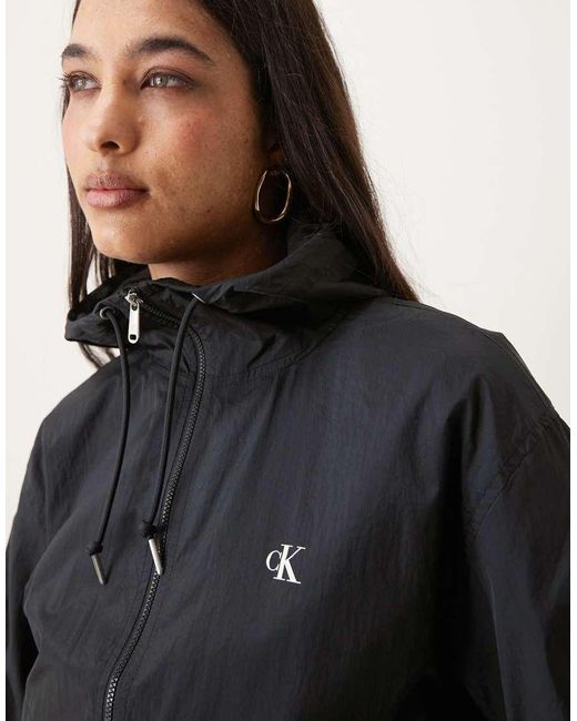Calvin Klein Black Essential Windbreaker