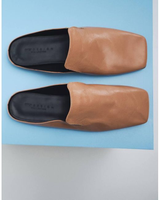 ASOS Blue Maude Premium Slipper Mules