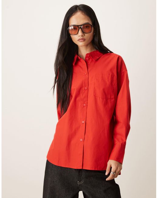 Aware Red – oversize-arbeitshemd