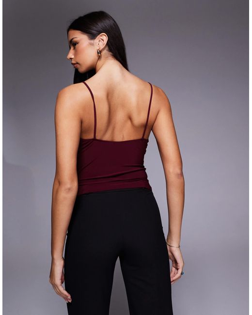 ASOS Purple – figurbetontes camisole-oberteil