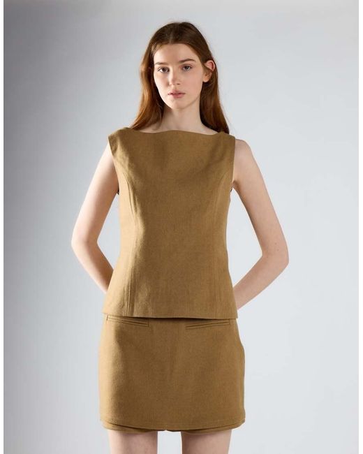 Glamorous Natural Tailored Skorts