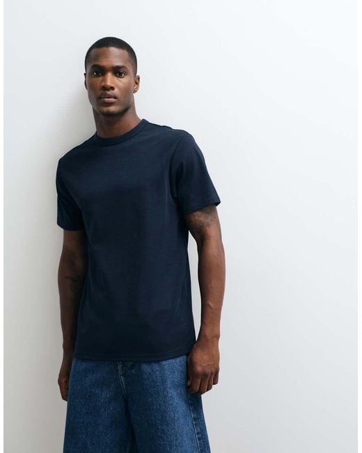ASOS Blue Breathemax Heavyweight Regular Fit T-Shirt for men