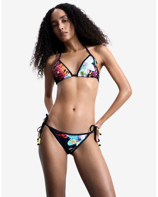 Desigual Black Bikini Briefs Knot