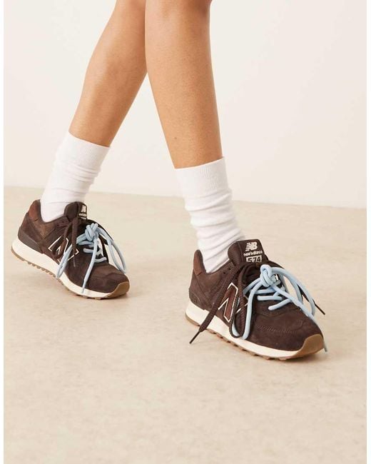 New Balance Natural 574 Double Lace Trainers