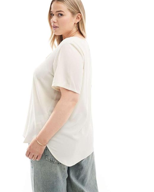 ONLY White Short Sleeve Top