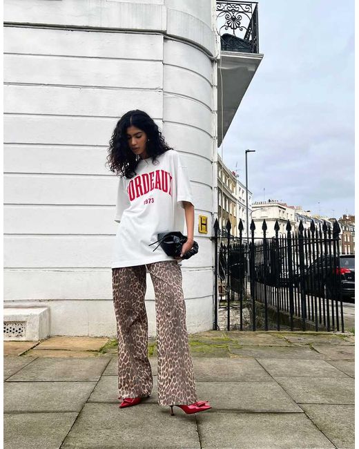 ASOS Black Cotton Poplin Wide Leg Pants