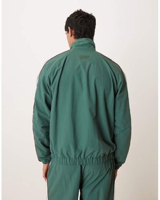 Prohibited Green Zip Through Track Jacket Co-ord for men