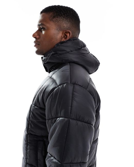 Cotton On – cropped-steppjacke in Blue für Herren