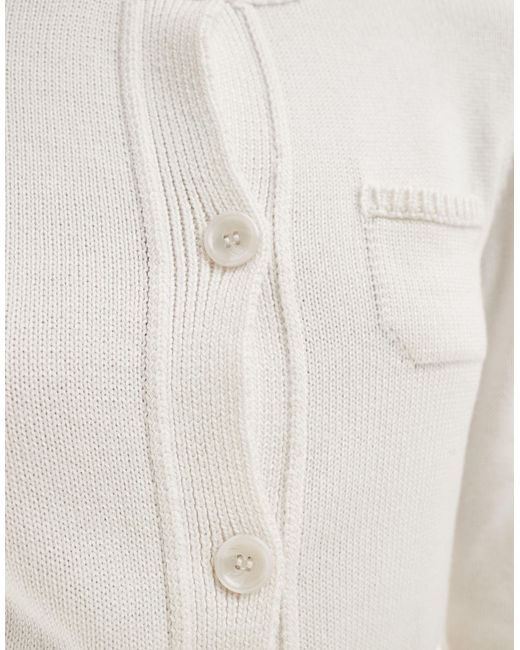 Cardigan corto girocollo di ASOS in White
