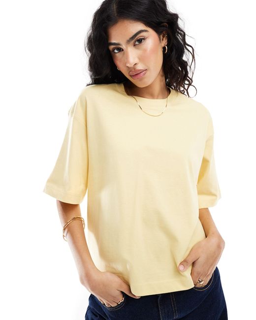 & Other Stories Yellow – kastiges oversize-t-shirt