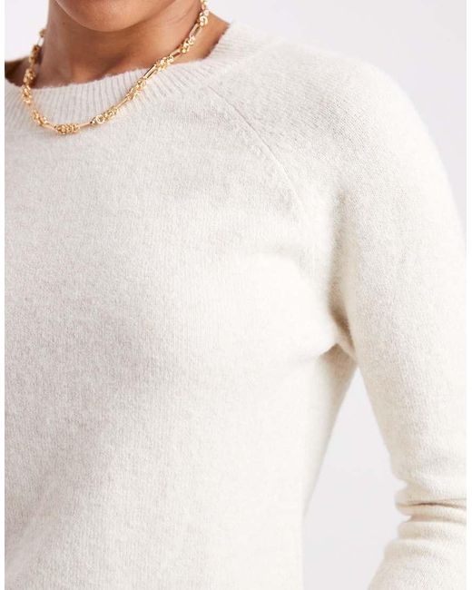 Maglione Color Crema Con Scollo Rotondo di Vero Moda in Blue