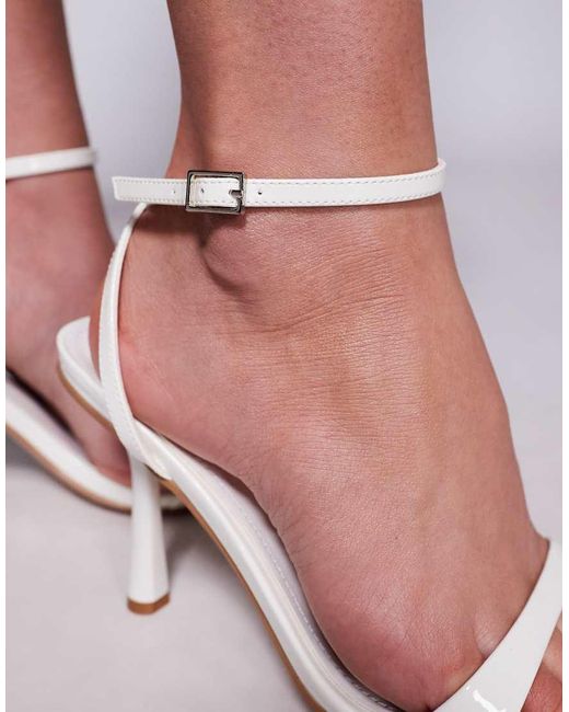 SIMMI Pink Simmi London Dola Wide Fit Strappy Mid Heeled Sandals