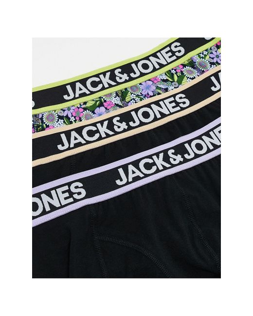Jack & Jones – 3er-pack unterhosen in Black für Herren