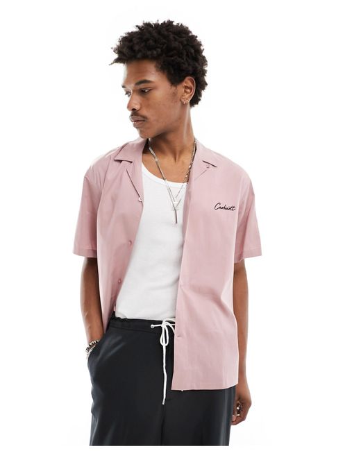Carhartt – delray – hemd in Pink für Herren