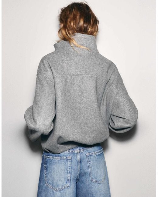 Bomber oversize Pull&Bear en coloris Gray