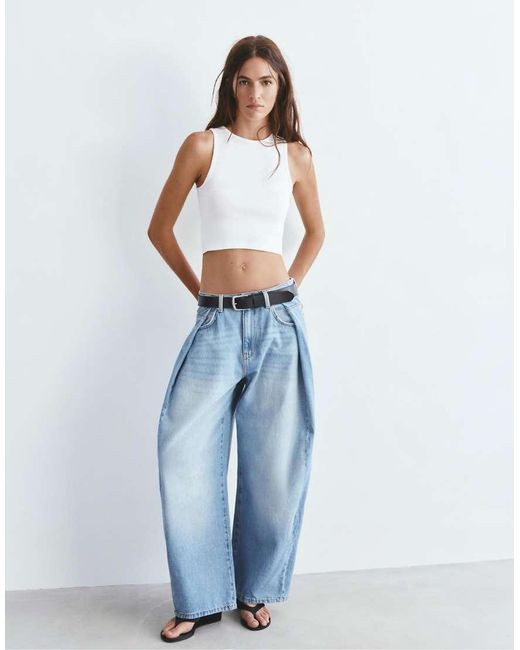 Pull&Bear Blue Tank Top