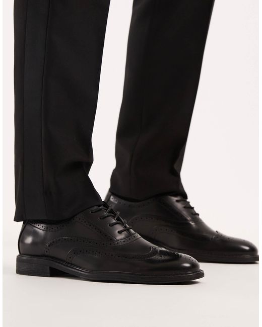 ASOS Black Brogue Shoes for men
