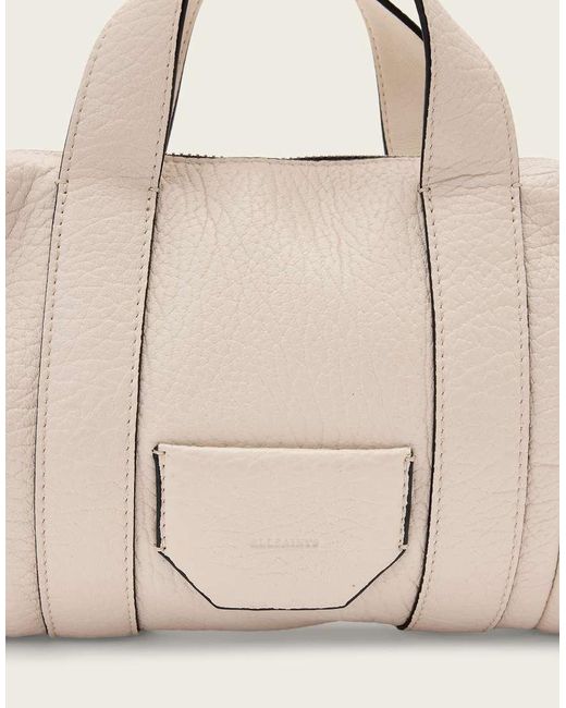 AllSaints Natural Ares Compact Leather Crossbody Bag