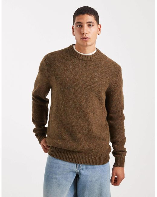 Only & Sons – strickpullover in Brown für Herren